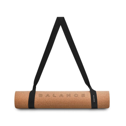 BALANCE MAT CORK RUBBER kilimėlis iš arti – natūralios kamštinės medžiagos tekstūra ir anti-slip paviršius
