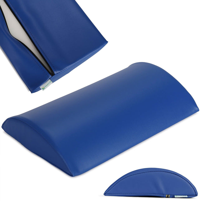 Habys K012 juosmeninės dalies minkšta atrama 40x25x7 cm tamsiai mėlyna – ergonomiška masažo pagalvė