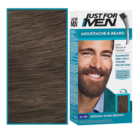 Just For Men Dark Brown barzdos dažymo priemonė salonams – intensyvi spalva per 5 minutes