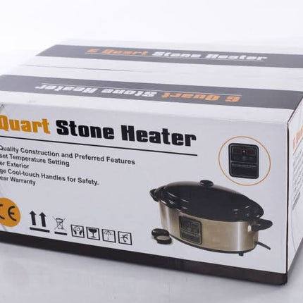 Karštų akmenų šildytuvas 6 L su ekranu + šaukštas - Beauty Kit