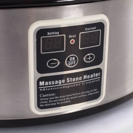 Karštų akmenų šildytuvas 6 L su ekranu + šaukštas - Beauty Kit