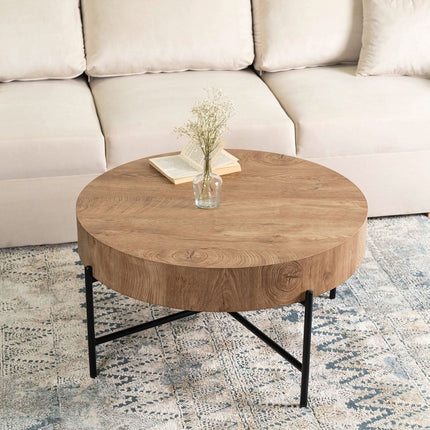 Kavos staliukas BELIEF 79,5 cm, ąžuolo spalvos - Beauty Kit