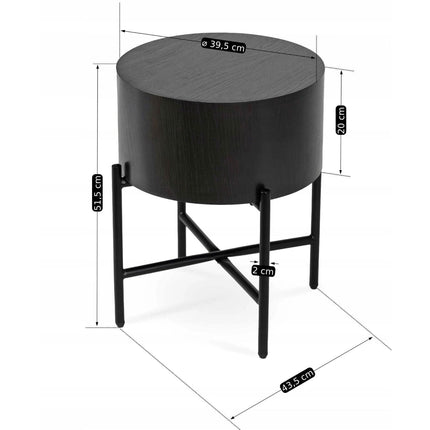 Kavos staliukas CEVES, juodas - Beauty Kit