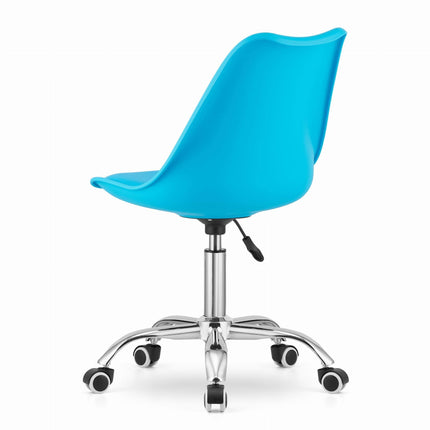 Kėdė ALBA ant ratukų, mėlyna - Beauty Kit