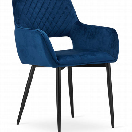 Kėdė AMALFI, mėlynas aksomas - Beauty Kit