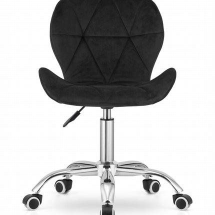 Kėdė ant ratukų AVOLA, juodas aksomas - Beauty Kit