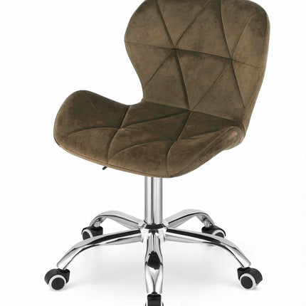 Kėdė ant ratukų AVOLA, rudas aksomas - Beauty Kit