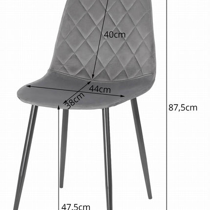 Kėdė ASTI, tamsiai mėlynas aksomas - Beauty Kit