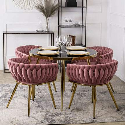 Kėdė CAPRI, rožinis aksomas - Beauty Kit