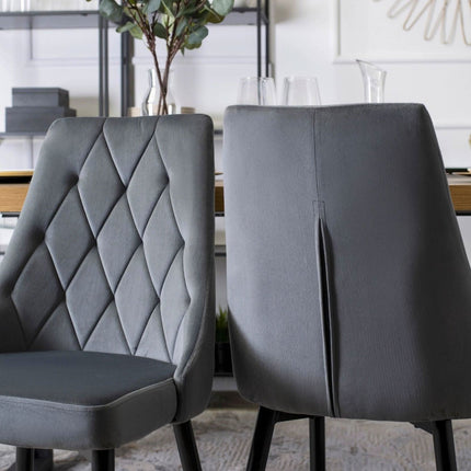 Kėdė CORK Grey, pilkas aksomas - Beauty Kit