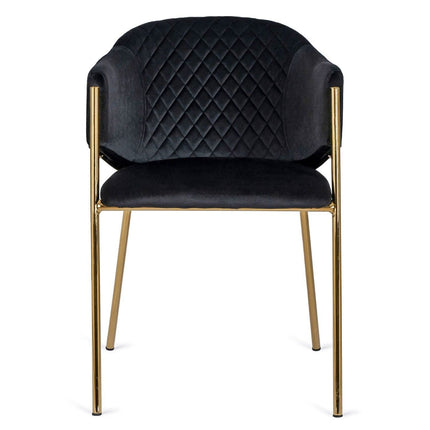 Kėdė INNES 2, juodas aksomas - Beauty Kit