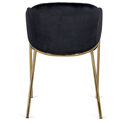 Kėdė INNES 2, juodas aksomas - Beauty Kit