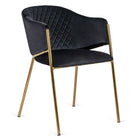 Kėdė INNES 2, juodas aksomas - Beauty Kit