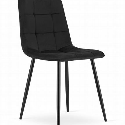 Kėdė KARA, juodas aksomas - Beauty Kit