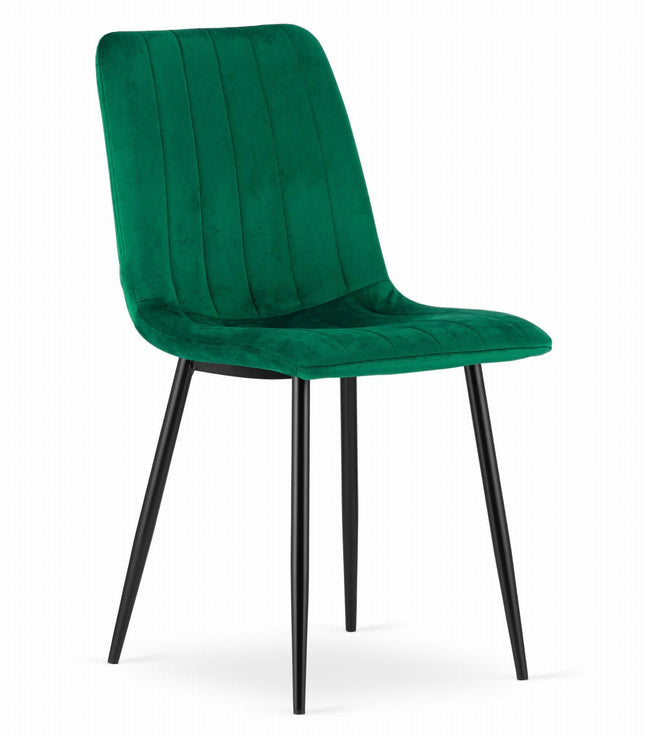 Kėdė LAVA, tamsiai žalias aksomas - Beauty Kit