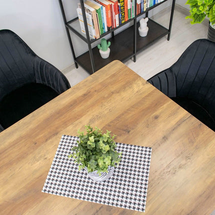 Kėdė LUGO, juodas aksomas/juodos kojos - Beauty Kit