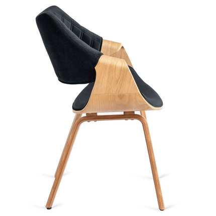 Kėdė LUISE Black Velour Modern Loft, juodas aksomas - Beauty Kit