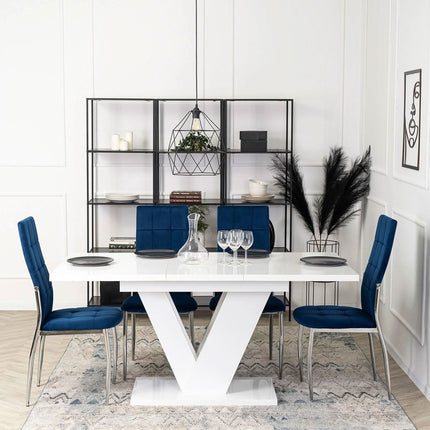 Kėdė MOLLY, tamsiai mėlynas aksomas - Beauty Kit