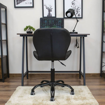 Kėdė NOTO, juoda eko oda - Beauty Kit