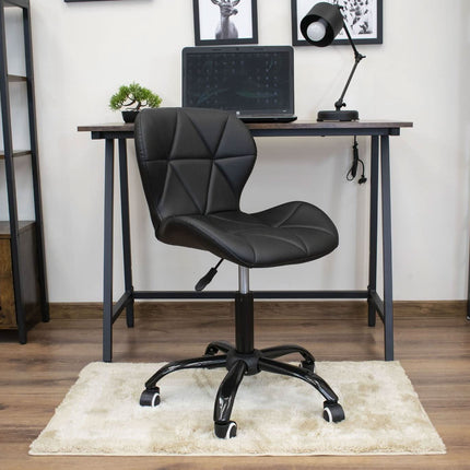 Kėdė NOTO, juoda eko oda - Beauty Kit