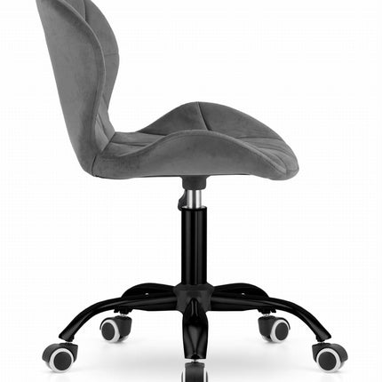 Kėdė NOTO, tamsiai pilkas aksomas - Beauty Kit