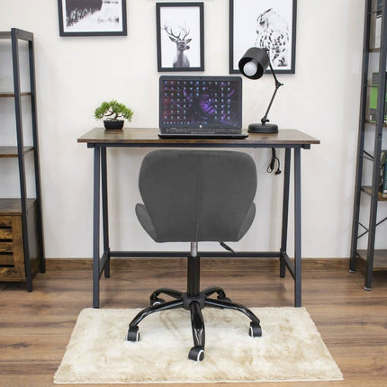 Kėdė NOTO, tamsiai pilkas aksomas - Beauty Kit