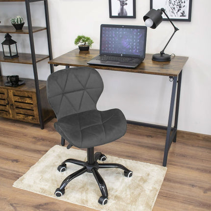 Kėdė NOTO, tamsiai pilkas aksomas - Beauty Kit