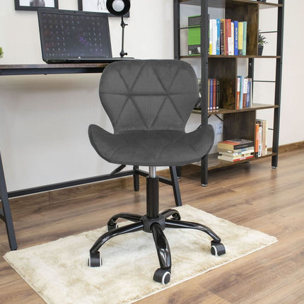 Kėdė NOTO, tamsiai pilkas aksomas - Beauty Kit