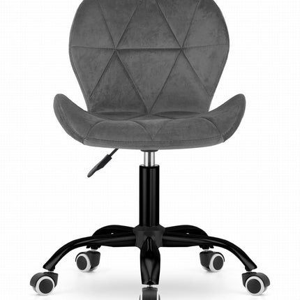 Kėdė NOTO, tamsiai pilkas aksomas - Beauty Kit