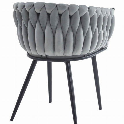 Kėdė ORION, šviesiai pilkas aksomas - Beauty Kit