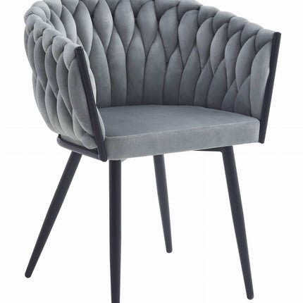 Kėdė ORION, šviesiai pilkas aksomas - Beauty Kit