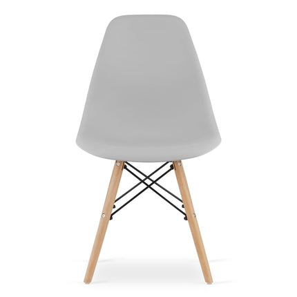 Kėdė OSAKA, pilka/natūralios kojos - Beauty Kit