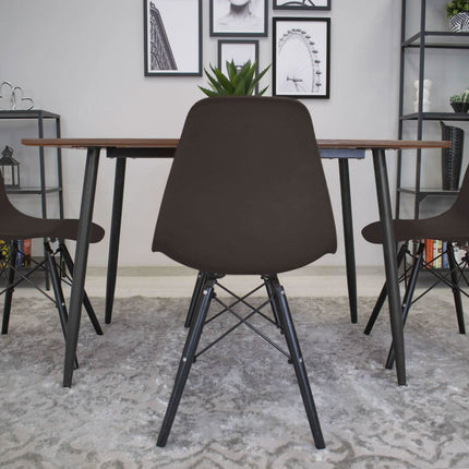 Kėdė OSAKA, ruda/juodos kojos - Beauty Kit