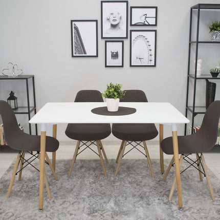 Kėdė OSAKA, ruda/natūralios kojos - Beauty Kit