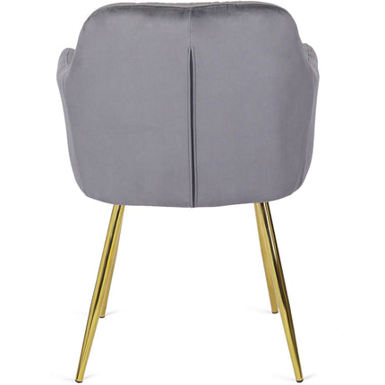 Kėdė RAYA, pilkas aksomas - Beauty Kit