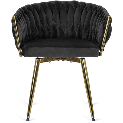 Kėdė RUBI Black Velvet, juodas aksomas - Beauty Kit