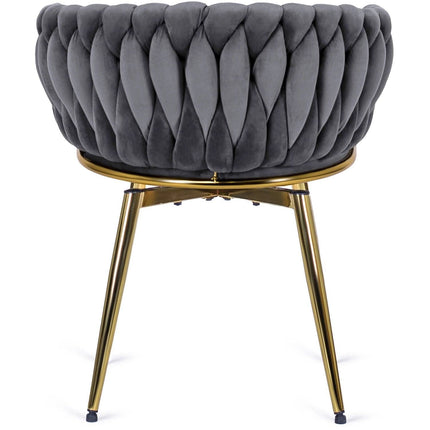 Kėdė RUBI Grey Velvet, pilkas aksomas - Beauty Kit