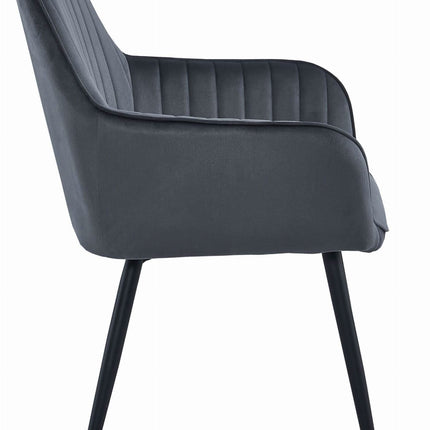 Kėdė SOLDEN, tamsiai pilkas aksomas/juodos kojos - Beauty Kit