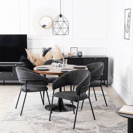 Kėdė TINKA, juodas velvetas - Beauty Kit