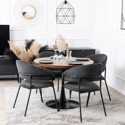 Kėdė TINKA, juodas velvetas - Beauty Kit