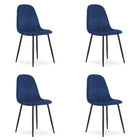 Kėdės ASTI, tamsiai mėlynas aksomas, 4 vnt. - Beauty Kit