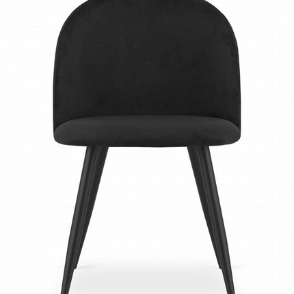 Kėdės BELLO, juodas aksomas, 2 vnt. - Beauty Kit