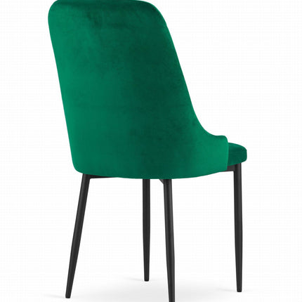 Kėdės CAPRI, žalias aksomas, 4 vnt. - Beauty Kit