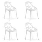 Kėdės ESSEN, balta spalva, 4 vnt. - Beauty Kit