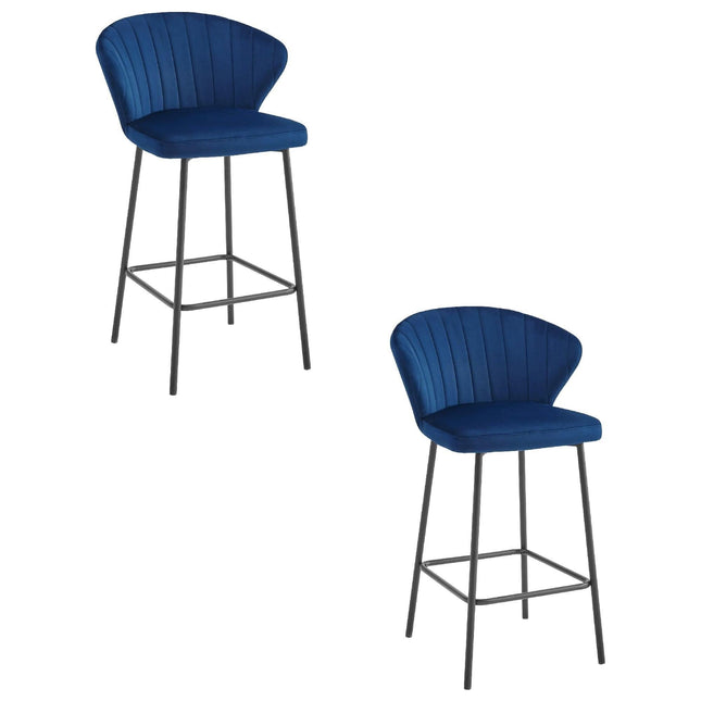 Kėdės GATTA, tamsiai mėlynas aksomas, 2 vnt. - Beauty Kit