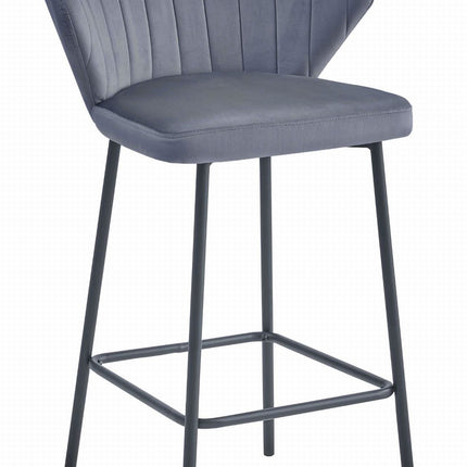 Kėdės GATTA, tamsiai pilkas aksomas, 4 vnt. - Beauty Kit