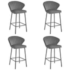 Kėdės GATTA, tamsiai pilkas aksomas, 4 vnt. - Beauty Kit