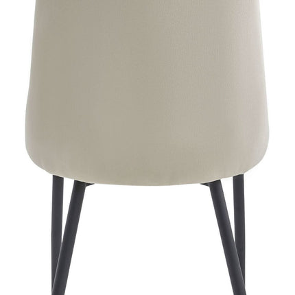 Kėdės IMOLA, smėlio spalvos aksomas, 2 vnt. - Beauty Kit