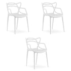 Kėdės KATO, baltos, 3 vnt. - Beauty Kit