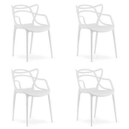 Kėdės KATO, baltos, 4 vnt. - Beauty Kit